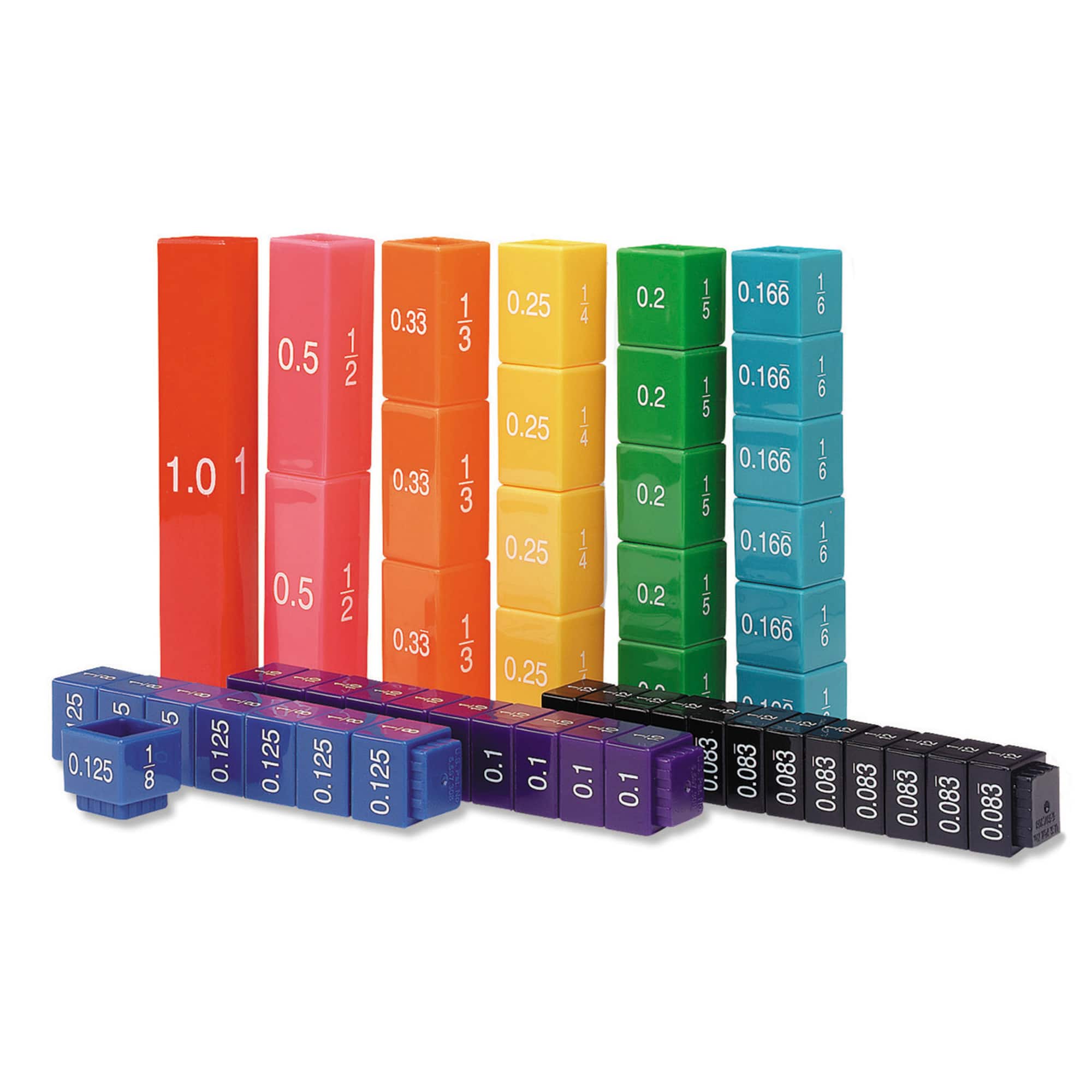 Fraction Tower® Equivalency Cubes